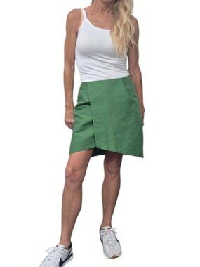 kate spade Green Asymmetric Mini Skirt